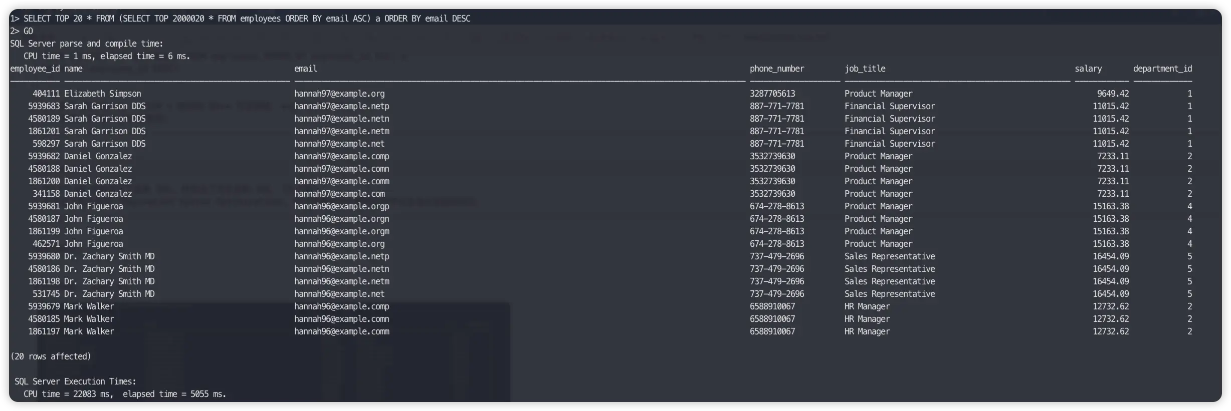 Before Optimization